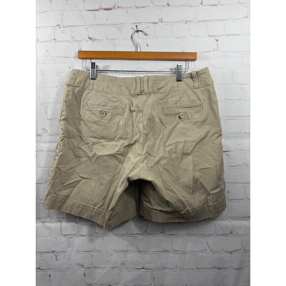 Talbot Shorts Womens Size 10 Khaki Casual Preppy Uniform Zip (READ) - Picture 2 of 8